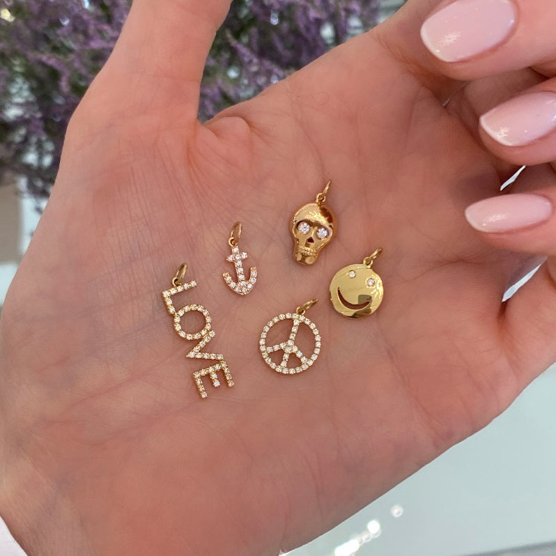 Love and Peace Diamant Charm