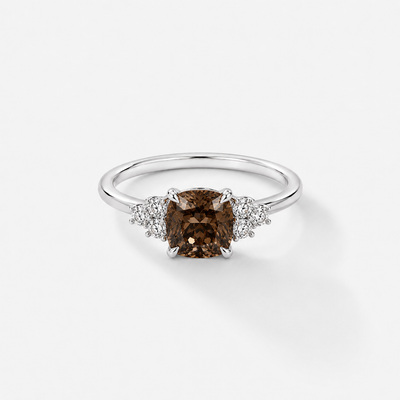 CINDERELLA Engagement Ring - Desert Cushion Cut 1.20 ct