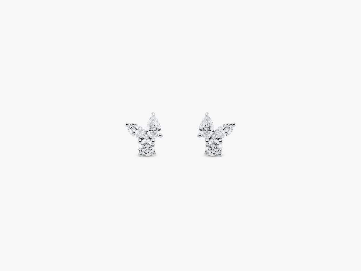 Cluster Elegance Diamant Ohrstecker - Petite