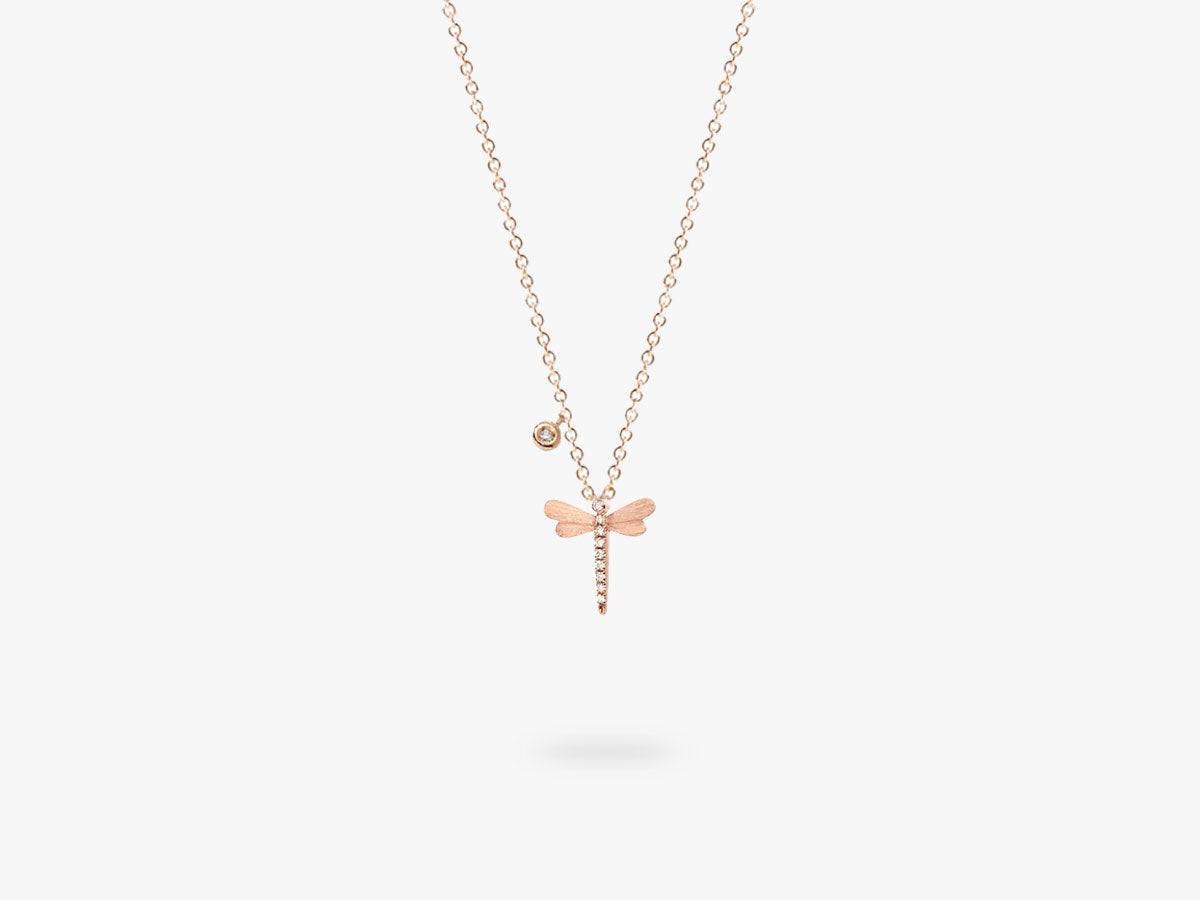 Dragonfly Diamond Necklace