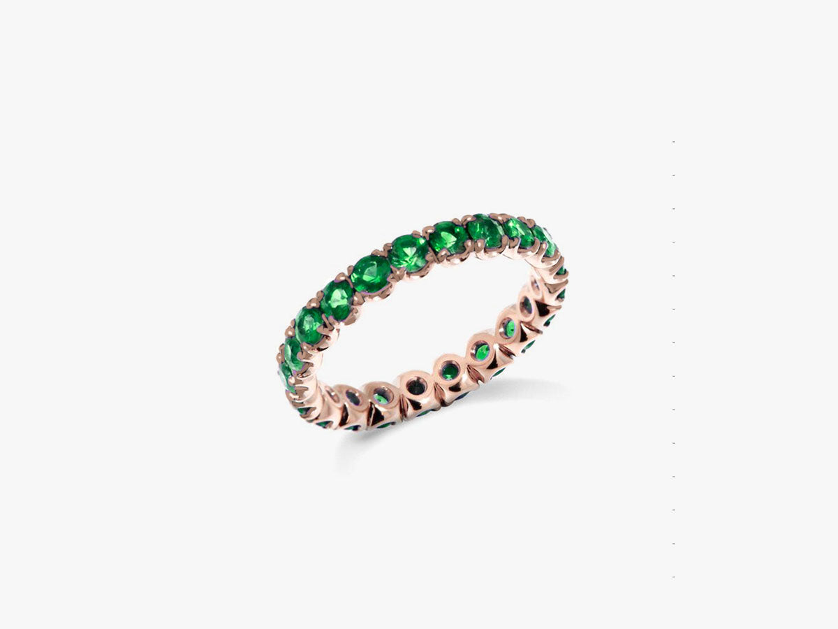 GRACE Tsavorite Eternity Ring - Green