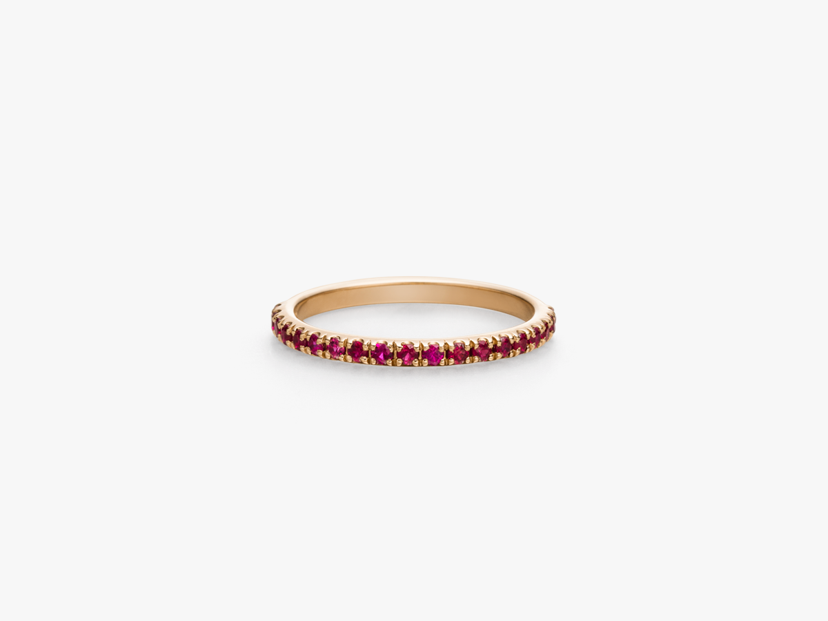 Light Eternity Ring - rote Rubinen