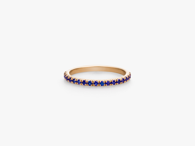Light Eternity Pinky Ring - blaue Saphire