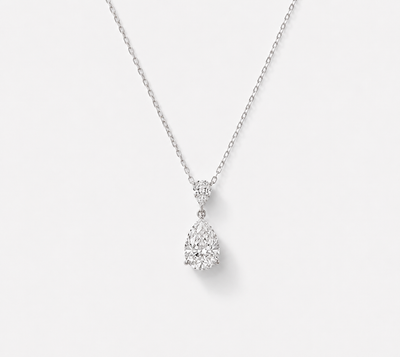 Pear_Cut_Diamant_Halskette_18k_Weissgold_Double_Pear