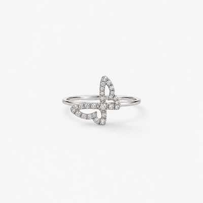 Butterfly Diamant Ring – butterfly ring weissgold airy