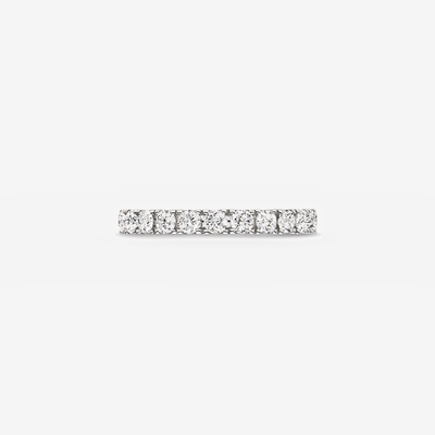 London Diamant Eternity - Pinky Ring in 18k Weissgold – Produktansicht