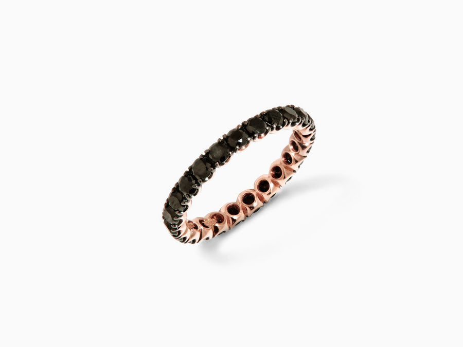 NAOMI schwarze Diamanten Eternity Ring